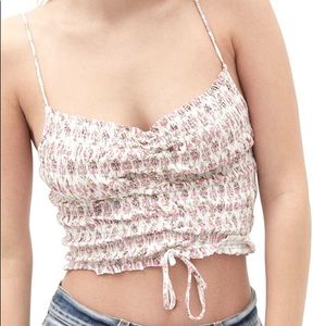 UO Sophie Ruched Pink Cami